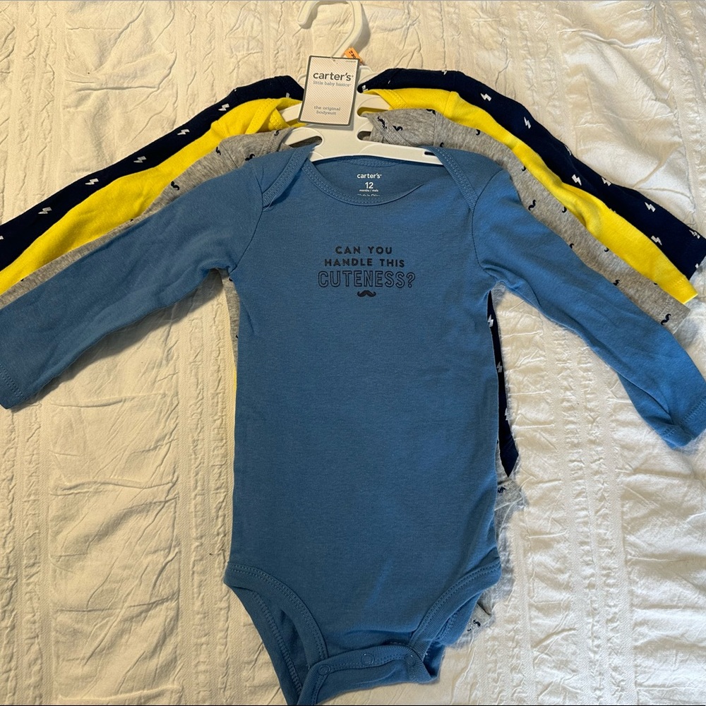 Carters little baby basics bodysuit set